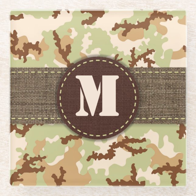 Wüstentarnung Glasuntersetzer (Vorderseite)