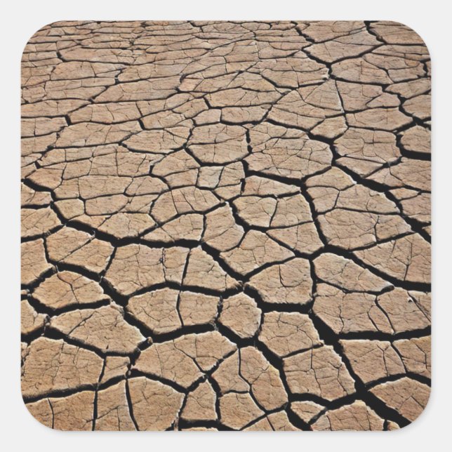 Wüstentextur Quadratischer Aufkleber (Vorderseite)