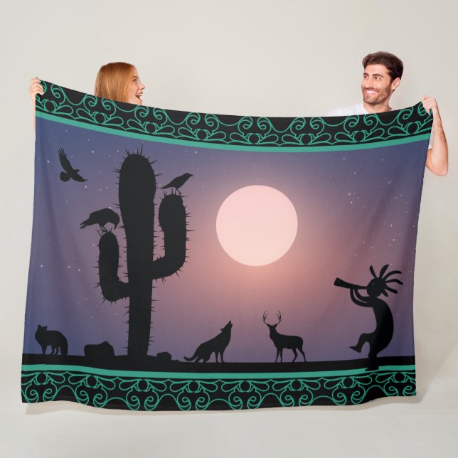 Wüstentiere Kokopelli Fleece Blanket (Beispiel)
