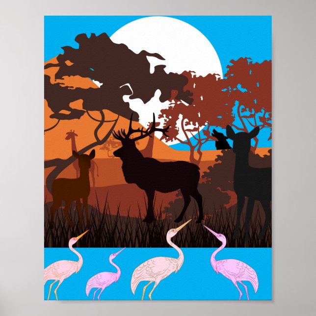 Wüstentiere Poster (Vorne)