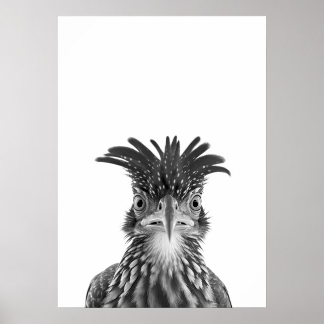 Wüstenweg-Runner-Vogelportrait Poster (Vorne)
