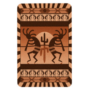 Wüstesun-Kaktus Kokopelli Südwesten Magnet