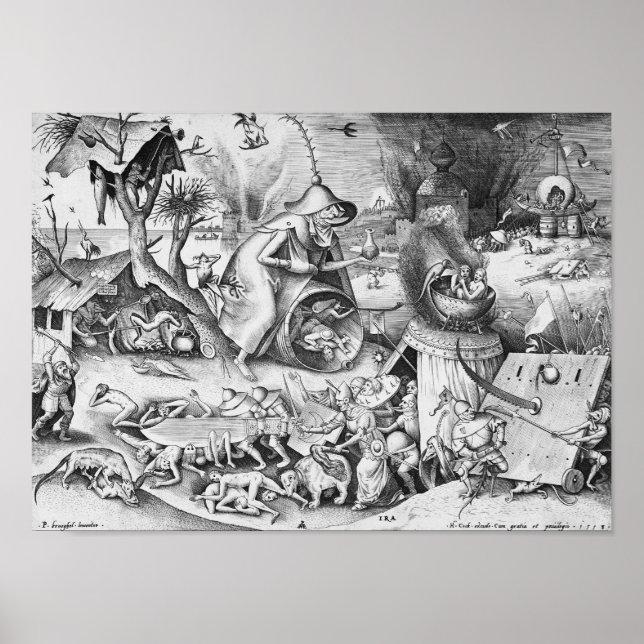 Wut (Ira), Die sieben Toten Sünden Poster (Vorne)