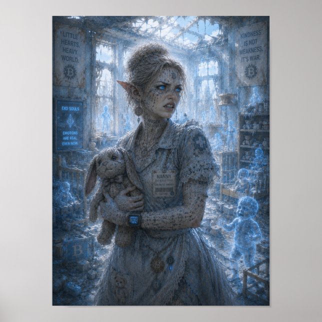 Wut / Kindermädchen / Kinderzimmer Poster (Vorne)