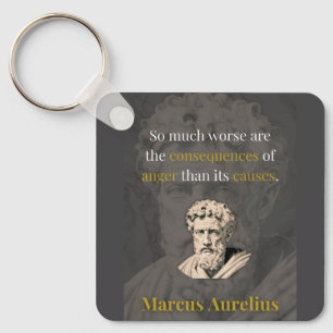Wut schadet dir am meisten: Marcus Aurelius über Z Schlüsselanhänger