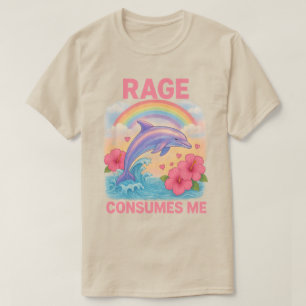 Wut verbraucht mich Delfin   T-Shirt