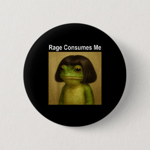 Wut verbraucht mich Frosch Lustiger Frosch Bob Fri Button