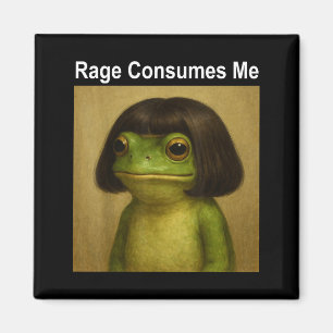 Wut verbraucht mich Frosch Lustiger Frosch Bob Fri Magnet