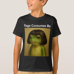 Wut verbraucht mich Frosch Lustiger Frosch Bob Fri T-Shirt