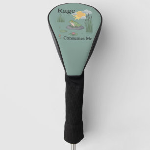 Wut verbraucht mich Frosch Teich Meme Frosch im Vi Golf Headcover