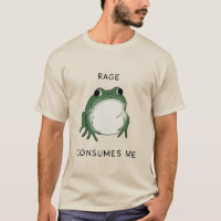 Wut verbraucht mich Froschteich Meme Vintage Natur