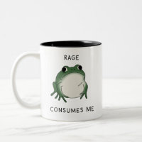 Wut verbraucht mich Froschteich Meme Vintage Natur