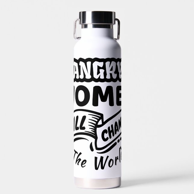Wut wird die Welt verändern Trinkflasche (Vorne)