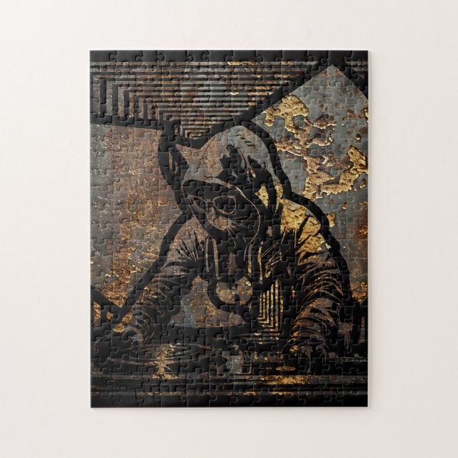 Wutang Cat DJ Style Puzzle (Vertikal)