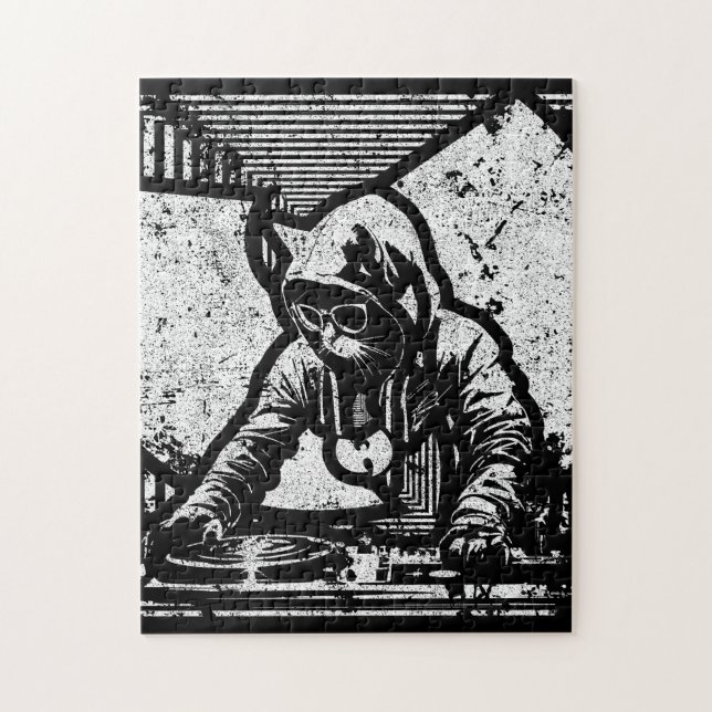Wutang Cat DJ Style Puzzle (Vertikal)
