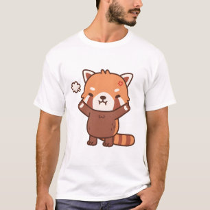 Wütend, aber immer noch Niedlich Stehendes Rotes P T-Shirt