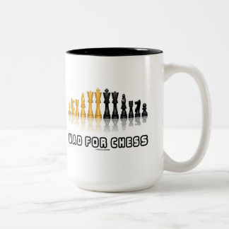 Wütend für Schach (reflektierendes Schach-Set) Zweifarbige Tasse
