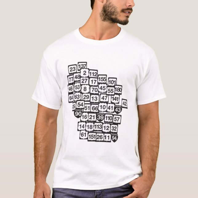 Wütend über Wisconsin-Straßen T-Shirt (Vorderseite)