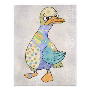 wütende Ente  Fotodruck