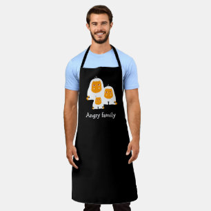 Wütende Familien-Affen Design T-Shirt Badematte Schürze