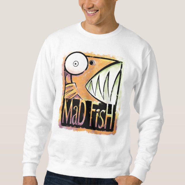 Wütende Fische Sweatshirt (Vorderseite)