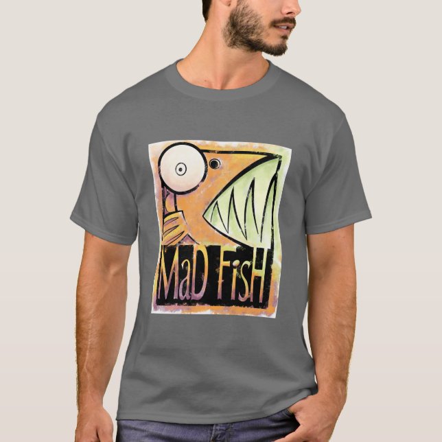 Wütende Fische T-Shirt (Vorderseite)