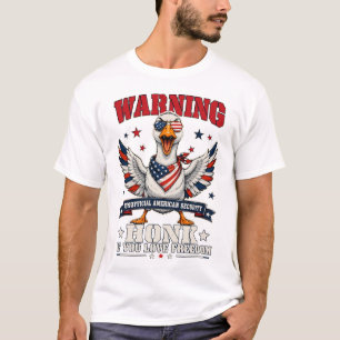 Wütende Gans 4. Juli T-Shirt