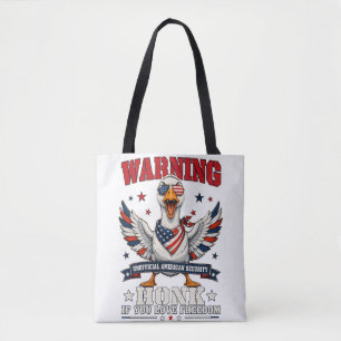 Wütende Gans 4. Juli-Tasche