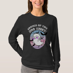wütende Geister Fledermäuse buhen Blatt Pun retro T-Shirt