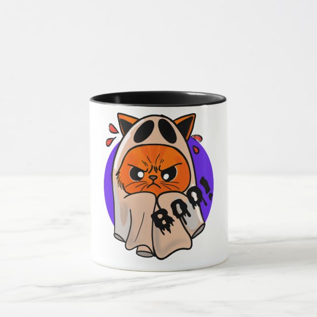 Wütende Geistkatze Tasse (Zentrum)