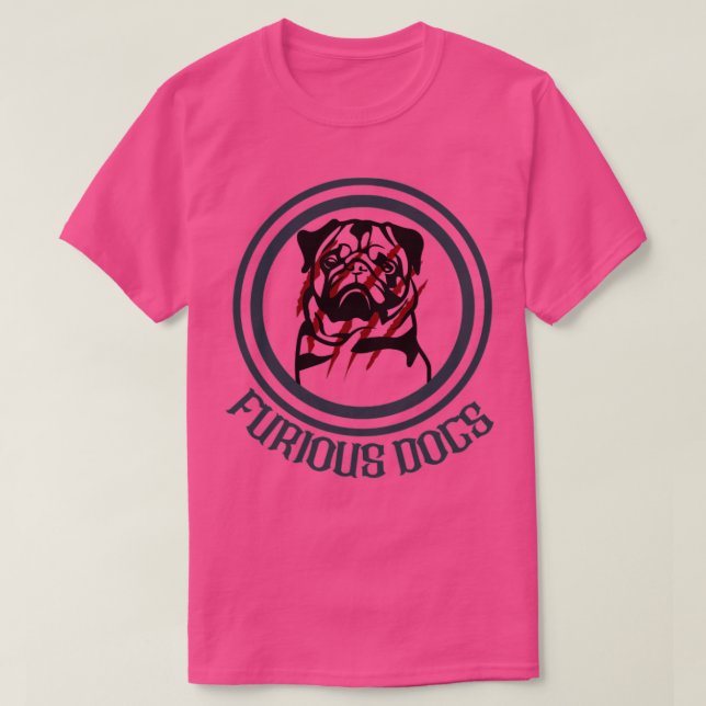 wütende Hunde T-Shirt (Design vorne)