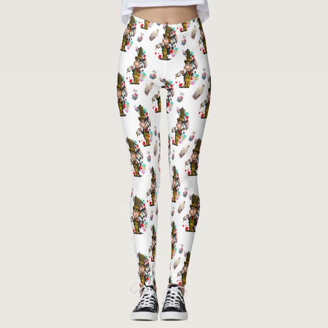 Wütende Hutmacher-Leggings, Alices Leggings (Vorderseite)