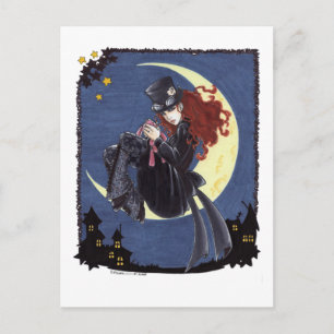 Wütende Hutmacherpostkarte Postkarte