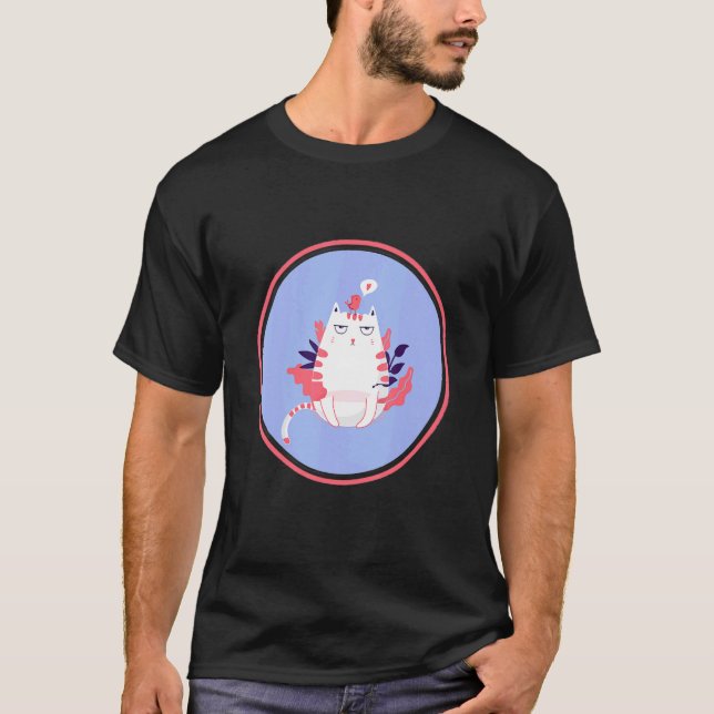 Wütende Katze Haustier T-Shirt (Vorderseite)