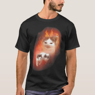 Wütende Katze Meme Lustige Verrückte Katze Katzenl T-Shirt