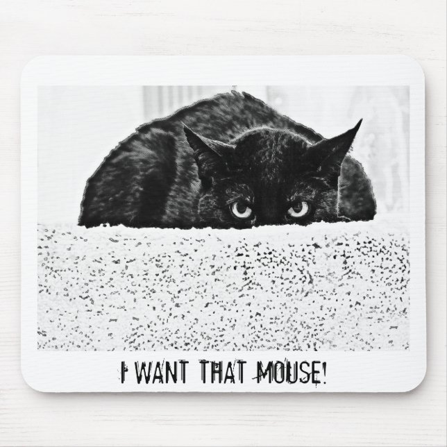 Wütende Katze Mousepad (Vorne)