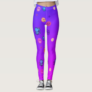 wütende Liebe Dinosaurier Emoji Leggings