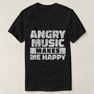 Wütende Musik macht mich glücklich Grafik T-Shirt