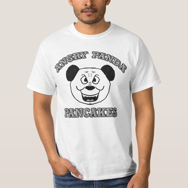 Wütende Panda Pfannkuchen T-Shirt (Vorderseite)