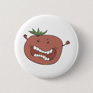 Wütende Tomate Button