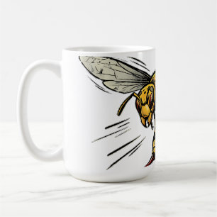 Wütende Wespe BZZZT Comic-Book-Kunst Kaffeetasse