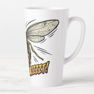 Wütende Wespe BZZZT Comic-Book-Kunst Milchtasse
