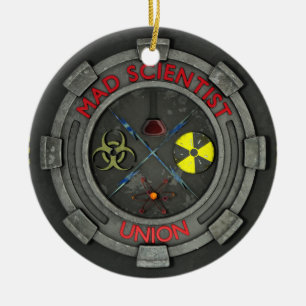 Wütende Wissenschaftler-Gewerkschaft Keramik Ornament