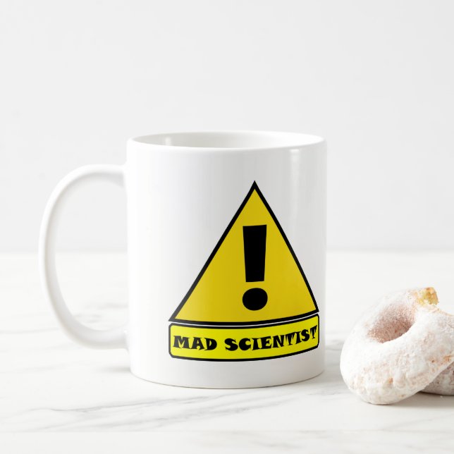 Wütende Wissenschaftler-Tasse Tasse (Mit Donut)