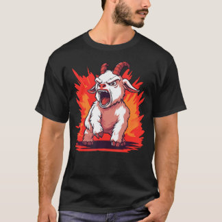 Wütende Ziege Lustige Ziege T-Shirt
