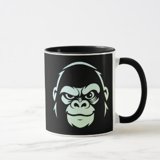 Wütender Affe-Ruhe Affe 2Tone-Stressed Ape Studios Tasse