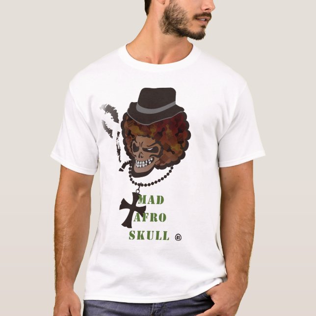 WÜTENDER AFROschädel T-Shirt (Vorderseite)