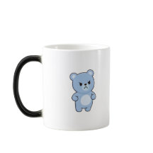 Wütender Bär Minimal Kawaii Stil