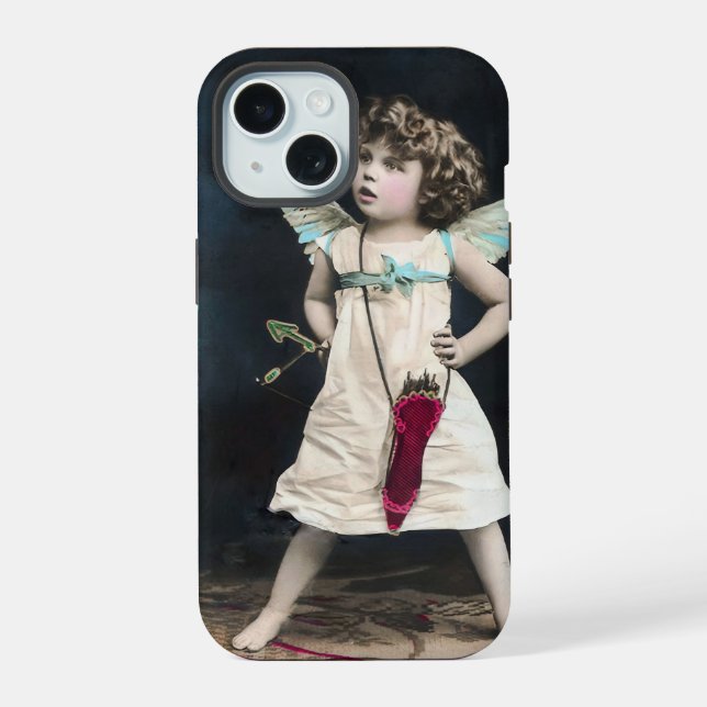 Wütender Cupid iPhone 15 Hülle (Rückseite)