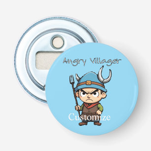 Wütender Dorfbewohner Heugabel Donnerbucht Flaschenöffner